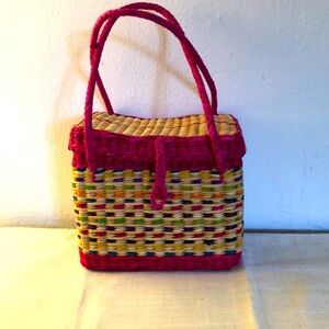 Handmade basket purse